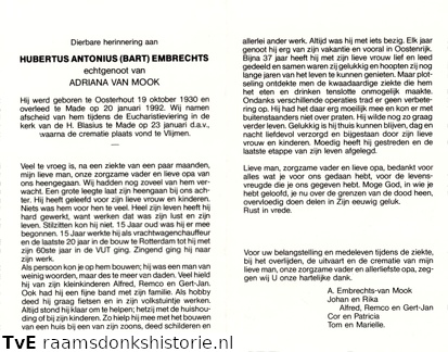 Hubertus Antonius Embrechts- Adriana van Mook