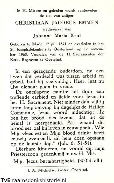 Christiaan Jacobus Emmen Johanna Maria Krol