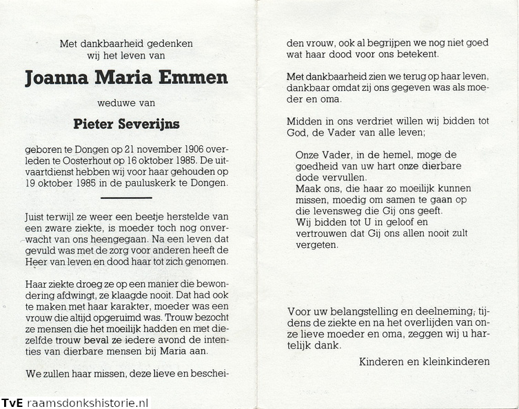 Joanna Maria Emmen Pieter Severijns