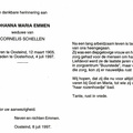 Johanna Maria Emmen Cornelis Schellen