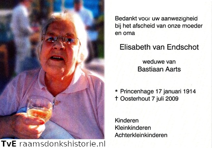 Elisabeth van Endschot Bastiaan Aarts