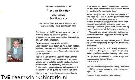 Piet van Engelen- Bets Bongaards