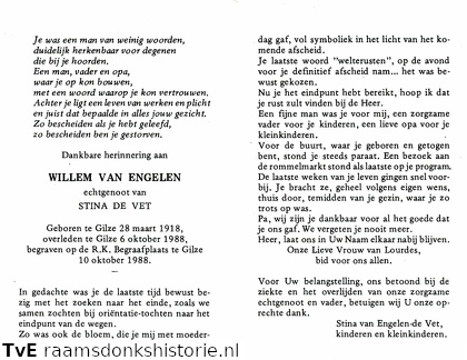 Willem van Engelen- Stina de Vet