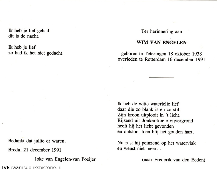 Wim van Engelen Joke van Poeijer