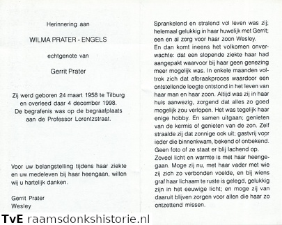 Wilma Engels- Gerrit Prater