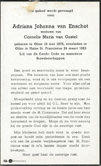 Adriana Johanna van Enschot Cornelis Maria van Gestel