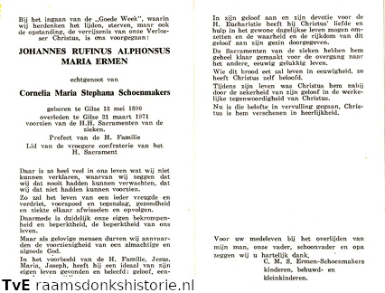 Johannes Rufinus Alphonsus Maria Ermen Cornelia Maria Stephana Schoenmakers