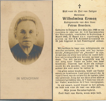 Wilhelmina Ermen Petrus Broeders