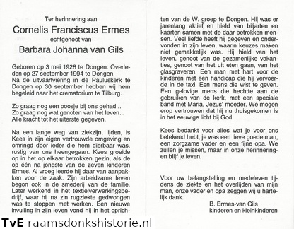 Cornelis Franciscus Ermes Barbara Johanna van Gils