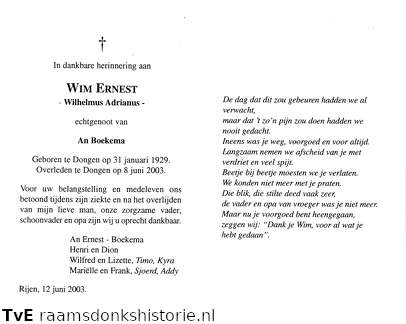 Wilhelmus Adrianus Ernest- An Boekema