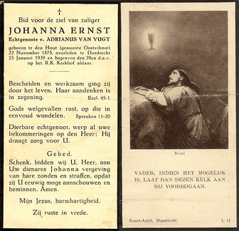 Johanna Ernst- Adrianus van Vugt