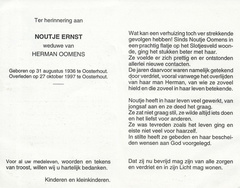 Noutje Ernst- Herman Oomens