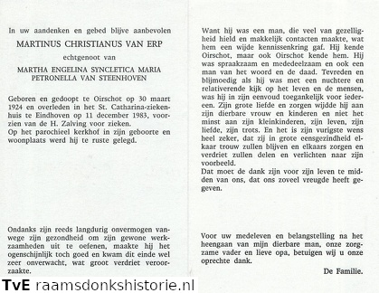 Martinus Christianus van Erp- Martha Engelina Syncletica Maria Petronella van Steenhoven