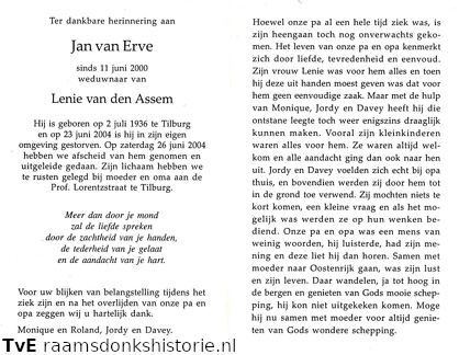 Jan van Erve- Lenie van den Assem