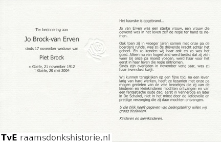 Jo van Erven- Piet Brock