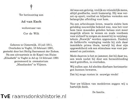 Ad van Esch- Cor de Wilt