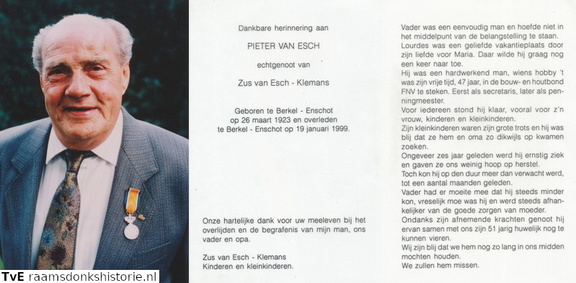 Pieter van Esch Zus Klemans