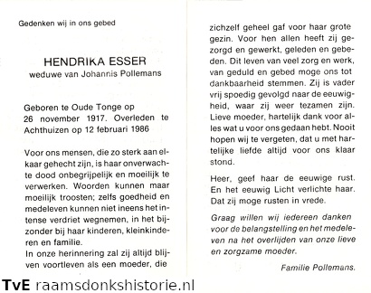 Hendrika Esser- Johannis Pollemans