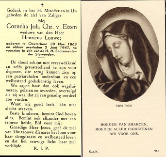 Cornelia Johanna Christina van Etten- Henricus Louwet