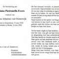 Adriana Pietronella Evers- Adrianus Johannes van Oosterwijk