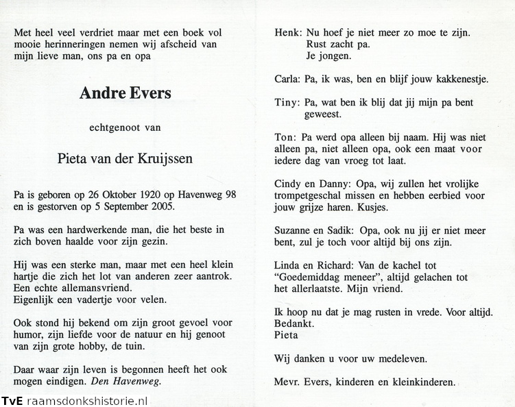 André Evers- Pieta van der Kruijssen