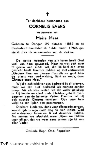Cornelis Evers- Maria Maas
