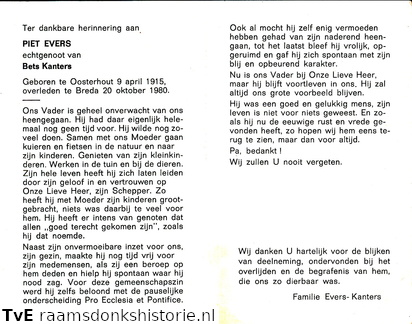 Piet Evers  Bets Kanters
