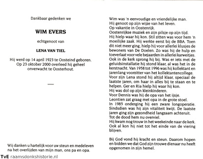 Wim Evers- Lena van Tiel