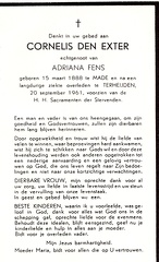 Cornelis den Exter Adriana Fens