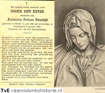 Maria den Exter Antonius Petrus Houdijk