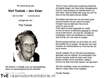 Nell den Exter- Piet Toebak