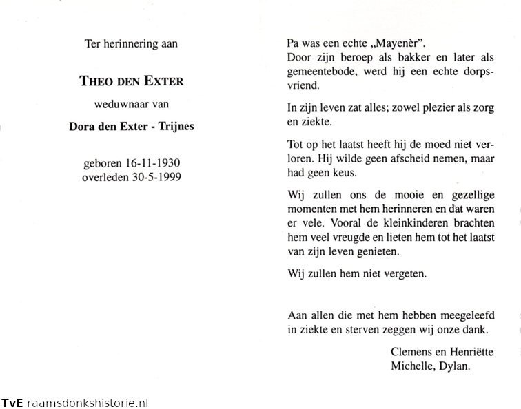 Theo den Exter Dora Trijnes