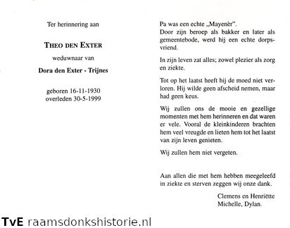 Theo den Exter Dora Trijnes