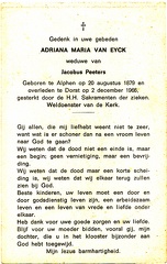 Adriana Maria van Eyck- Jacobus Peeters
