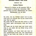 Adriana Maria van Eyck Jacobus Peeters