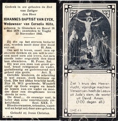 Johannes Baptist van Eyck- Cornelia Hilte