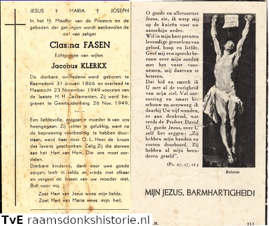 Clasina Fasen- Jacobus Klerkx