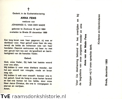 Anna Fens- Johannes C van der Made