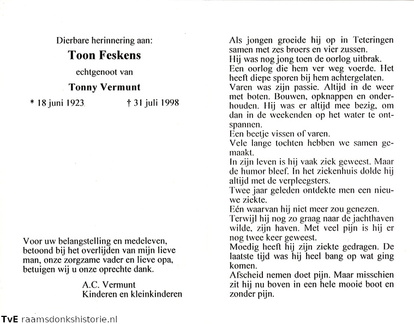 Toon Feskens- Tonny Vermunt