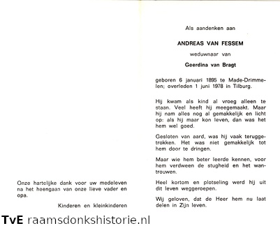 Andreas van Fessem- Geerdina van Bragt