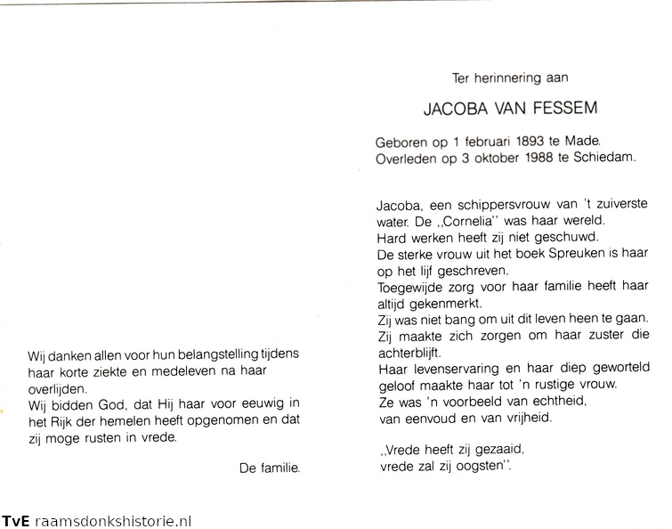 Jacoba van Fessem