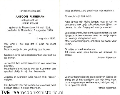 Antoon Fijneman- Jopie Ernst