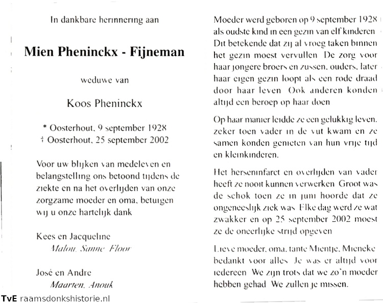 Mien Fijneman- Koos Pheninckx