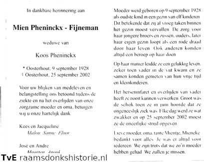 Mien Fijneman- Koos Pheninckx