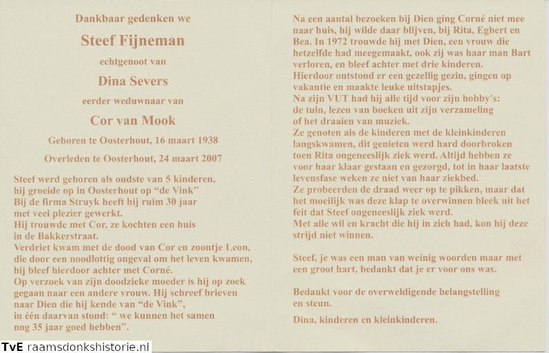 Steef Fijneman- Dina Severs-Cor van Mook