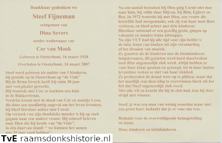 Steef Fijneman- Dina Severs-Cor van Mook
