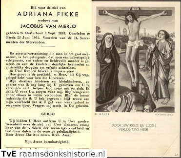 Adriana Fikke- Jacobus van Mierlo