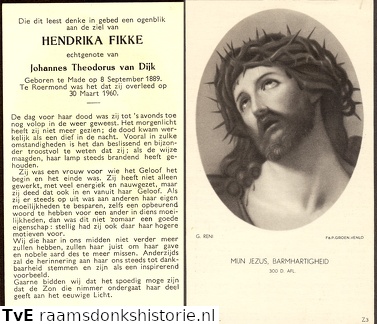Hendrika Fikke- Johannes Theodorus van Dijk