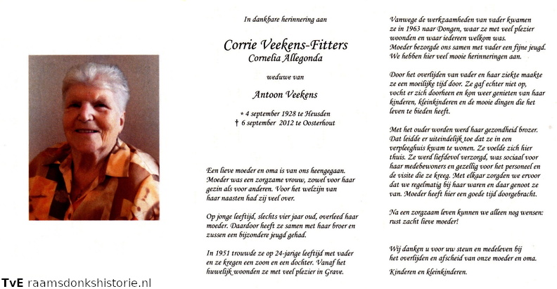 Cornelia Allegonda Fitters- Antoon Veekens