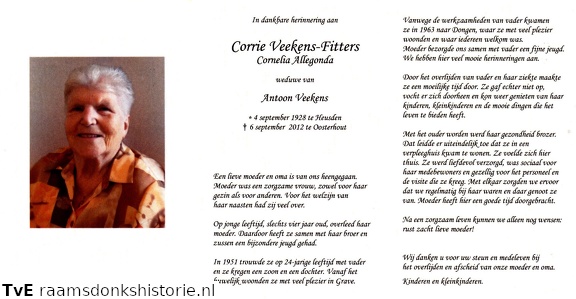 Cornelia Allegonda Fitters- Antoon Veekens